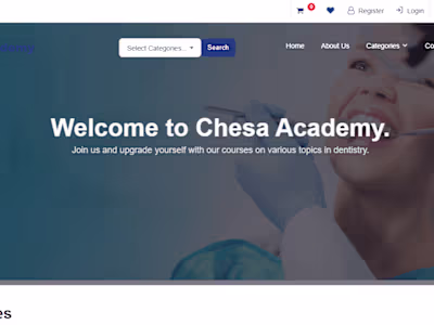 Educational Courses marketplace Website: