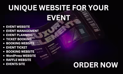 EVENT MANAGEMENT, BOOKING EVENT TICKETS BOOKING WordPress RAFFLE