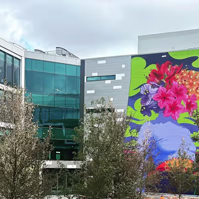 Courtyard Mural for Karlin Real Estate Campus
