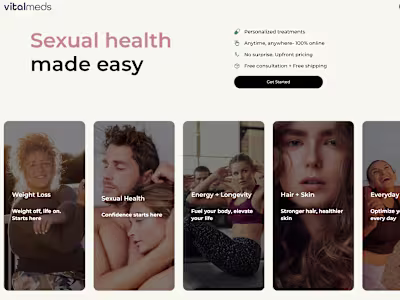 Webflow Website Design & CMS Setup for VitalMeds