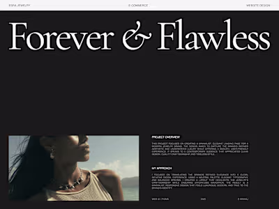 ESRA JEWELRY - Landing Page Design