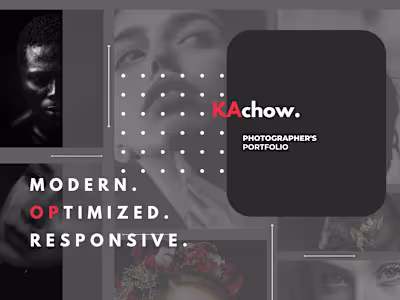 KAchow: Portfolio Website for Photographers