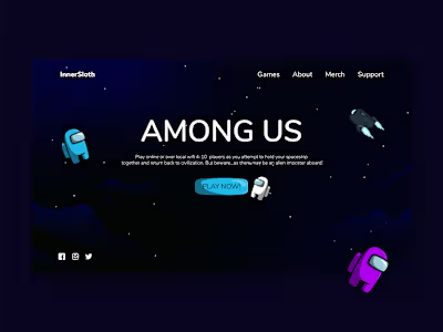 Among Us Landing Page