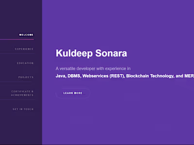 Portfolio | Kuldeep Sonara
