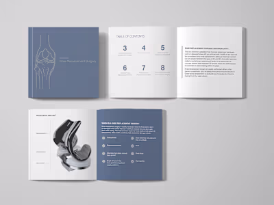Knee Replacement Book Design