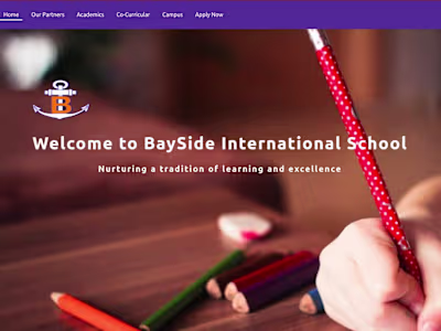 Bayside International School Website | Responsive Website Design