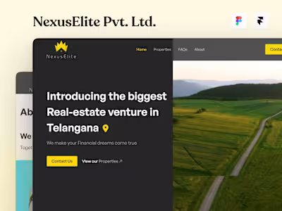 NexusElite - Real estate firm devote to handle large ventures.
