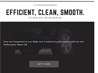 A-1 Automotive Email - Spec