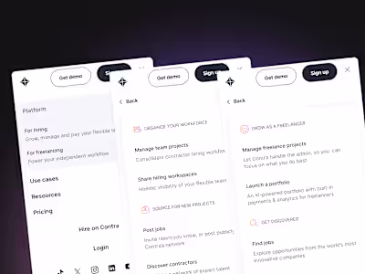 Building Contra an Advanced Navigation & Footer in Framer