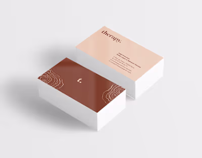 therapy restaurant branding.