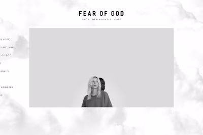 Fear of God Web Concept
