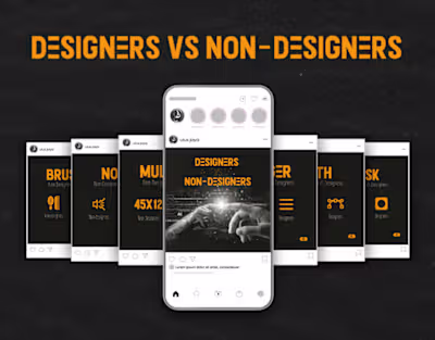 Carousel, Designers Vs Non-Designers on Behance