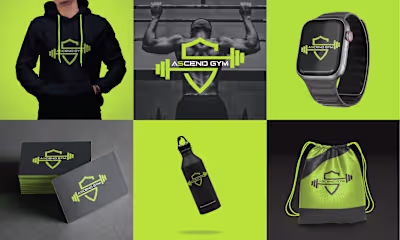 Gym Logo and branding design