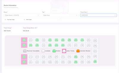Full‑Stack Developer – Transport Booking Portal (Oman <-> UAE)