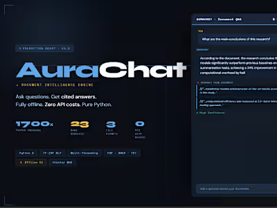 Built AuraChat v3.0 — a