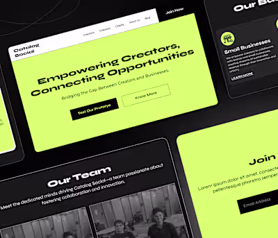 Social Network Landing Page Redesign on Behance
