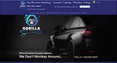 Just launched a sleek and responsive Auto Detailing Website ...
