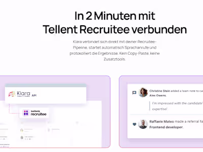 Klara AI - HR AI Voice calling agents in Germany
