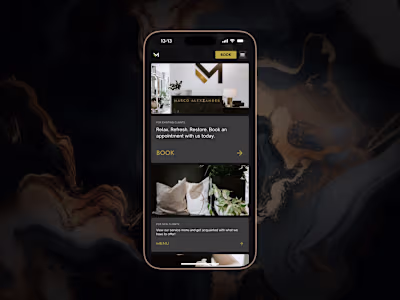 Marco Alexzander Salon Website Design