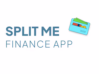 Split me - UI/UX Case Study