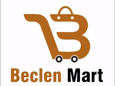 Beclen Mart logo Design 