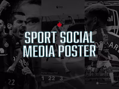 Football Poster and Matchday Graphics