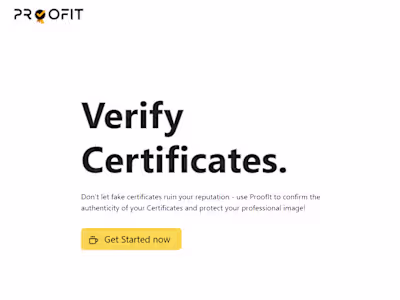 ProofIt SaaS Website
