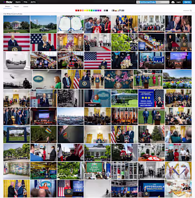 Digital Curator & Workflow Manager for White House Flickr