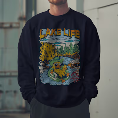 Meet the official mascot of your laid-back lifestyle: a duck...