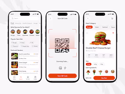 Food Delivery App Design