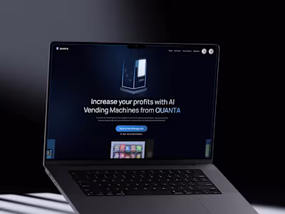 Quanta: Full Website Design.