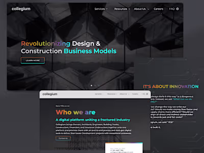 Redesign Website for AI-driven Solution Provider in Construction