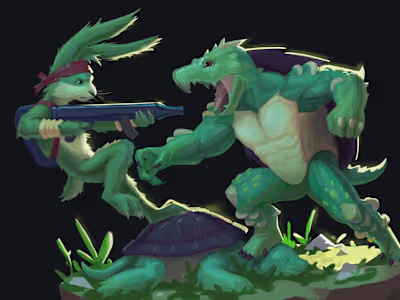 Jazz Jackrabbit Illustration