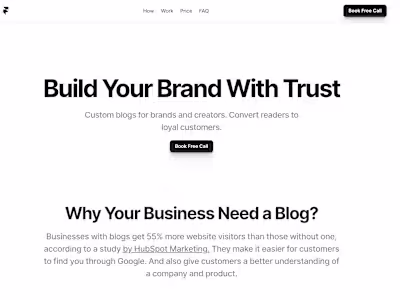 Landing for digital service