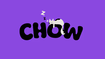 Branding/Packaging/Social media designed for "Chow" pet brand