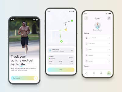 Fitness App UI Design