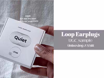 Unboxing + ASMR product UGC