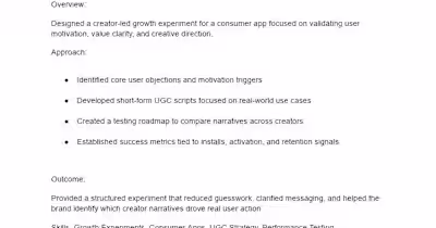 Early-Stage Growth Experiment Design for Consumer App