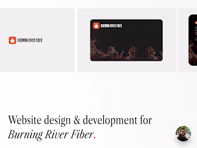Burning River Fiber Website & Brand Redesign