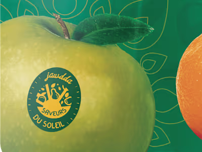 A fitting Label for sun-drenched fruits and veggies!