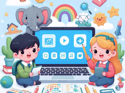 Kids e-learning mobile app