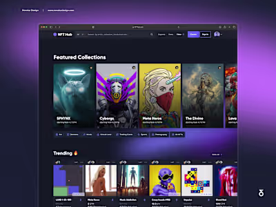 UX Design for NFT / Cryptocurrency / web 3.0 Website | Figma 