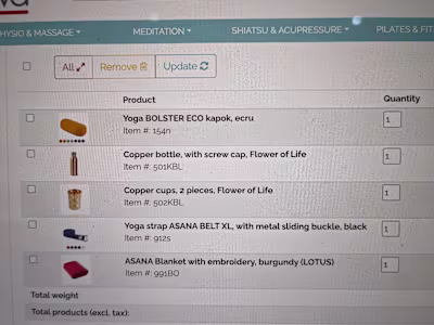 Automation add product to chart