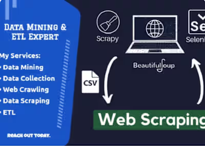 You will get Web Scraping, Data Extraction, Data extraction and 