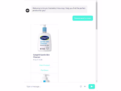 ChatBot Demo With Product Recommendation