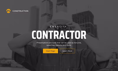 I will build websites for contractors, construction, roofing, h…