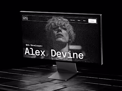 Devolio – Retro Cyber-Brutal Portfolio