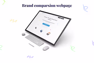 Brand comparsion webpage (Helps To Choose Best ) :: Behance