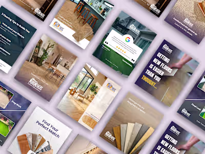 Visual Strategy & Content Design for Flooring Brand