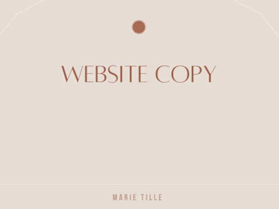 Website Copywriting 